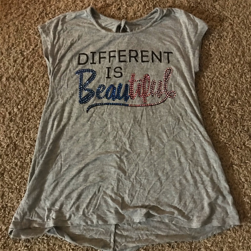 Grey short sleeve flowy tshirt